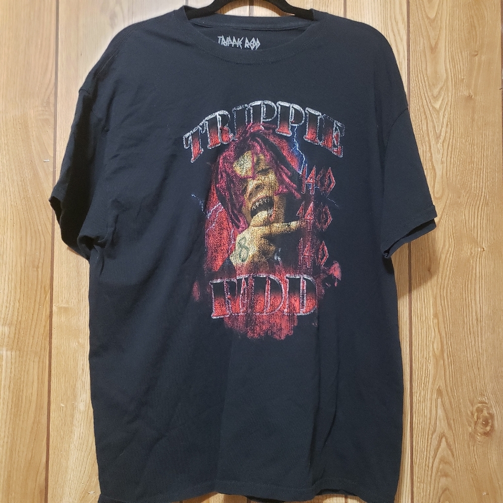 Trippie Red Black Red Short Sleeve Tshirt Band Tee Men's Size XL Musician Rap